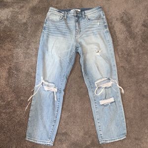 Willow and Root High Rise Mom Fit Stretch Jean